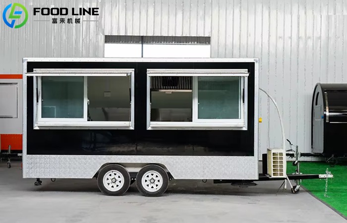 Square Food Trailer For Sale