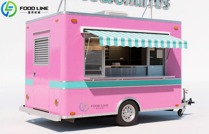 You are currently viewing Fully Equipped FoodLine Square Food Trailer for Sale in the USA