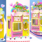 Full Automatic Cotton Candy Vending Machine
