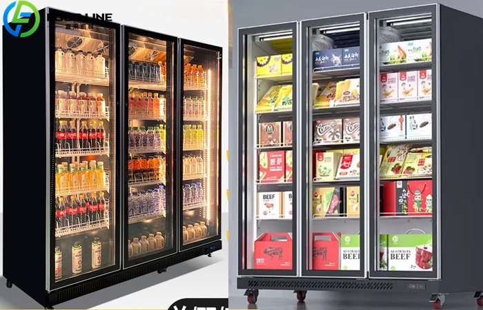 3 Door Display Refrigerator