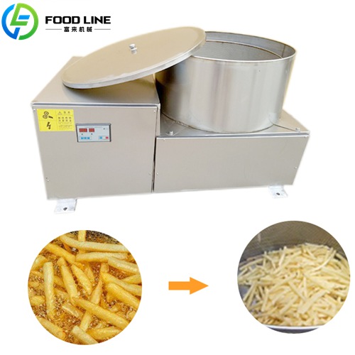 Small fried food deoiling machine
