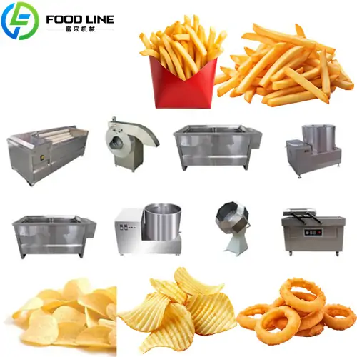 French fries production line
