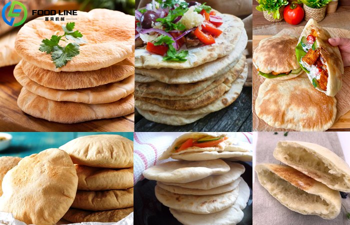 naan, lavash, Arabic bread, and other flatbreads with similar dough characteristic