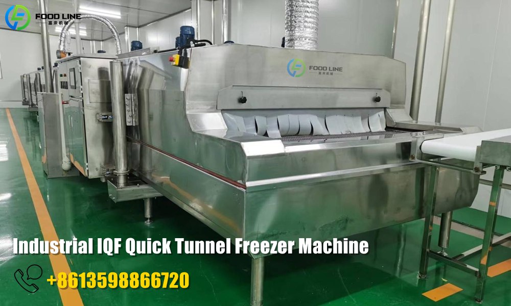 Industrial IQF Quick Tunnel Freezer Machine