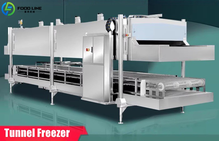 Compressor tunnel freezer