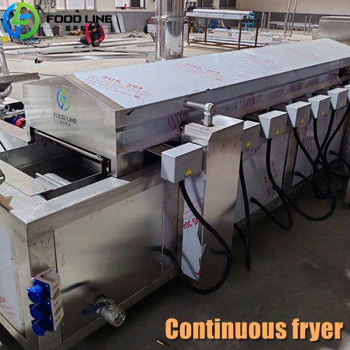 Continuous Onion Fryer Machine