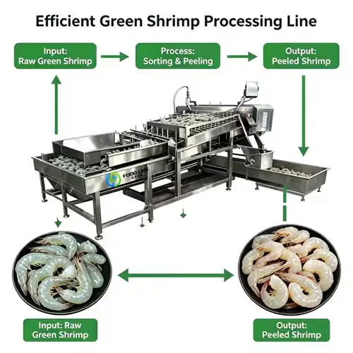 Shrimp Peeler and Deveiner Machine for Sale