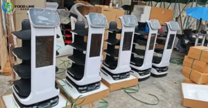 Read more about the article Foodline Exported 5 Sets of Restaurant Delivery Robots to Russia