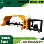 Tractor-driven compost turner: Organic fertilizer fermentation solution Tow-Behind Compost Turner For Sale