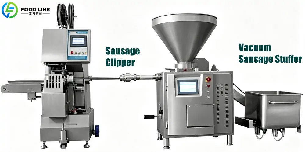 Sausage Clipper Machine And Vacuum Sausage Filler Machine