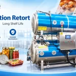 Sterilization retort for food processing high-temperature sterilization