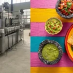 8-meter continuous fryer for frying corn tortilla flakes