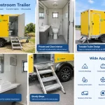 Mobile Restroom Trailer with 2 Private Stalls