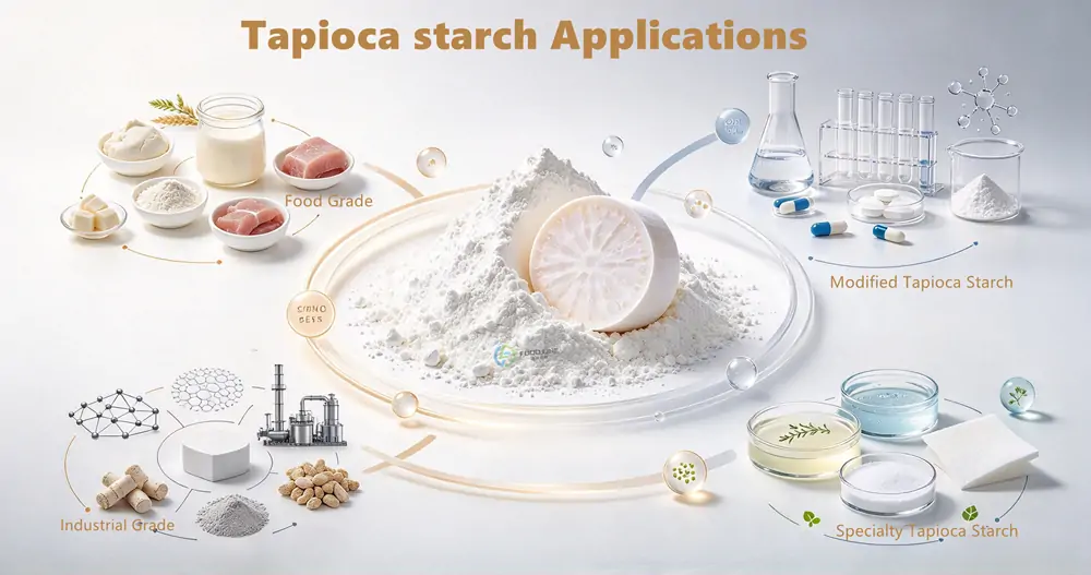 You are currently viewing Types of Tapioca Starch: Food Grade, Industrial Grade, and More